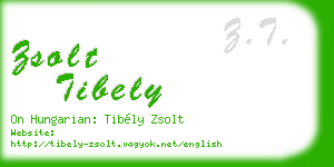 zsolt tibely business card
